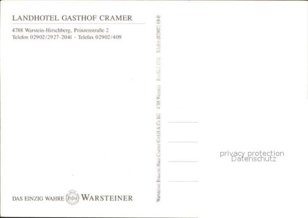 Warstein Landhotel Gasthof Cramer – Bild 2