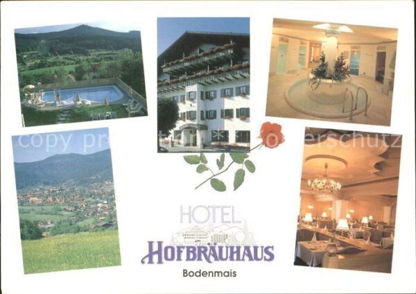 Bodenmais Hotel Hofbräuhaus Schwimmbad Ortsansich