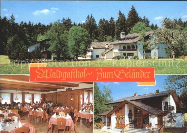 Eichstaett Oberbayern Waldgasthof Speisesaal