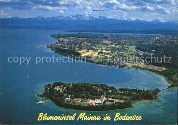 Insel Mainau Fliegeraufnahme