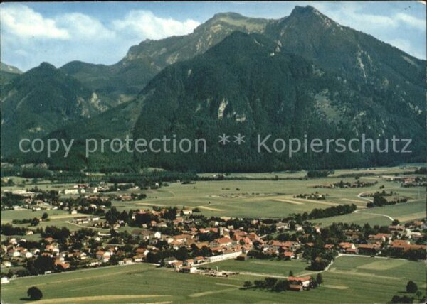 Grassau Chiemgau mit Hochgern und Schnappen Fliegeraufna