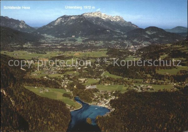Untersberg Fliegeraufnahme Schlafende Hexe