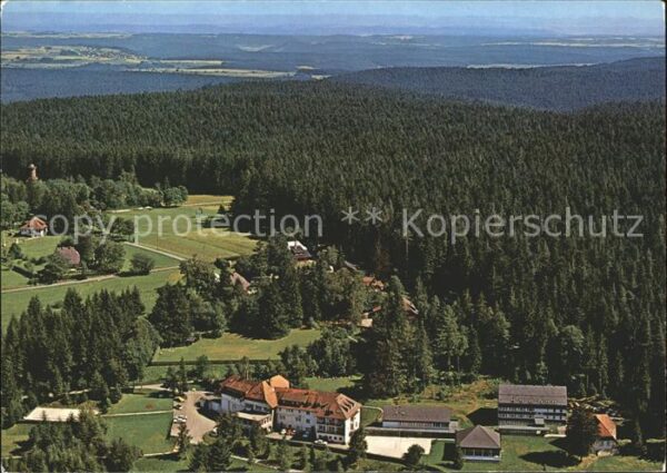 Freudenstadt Fliegeraufnahme Sanatorium Hohenfreuden