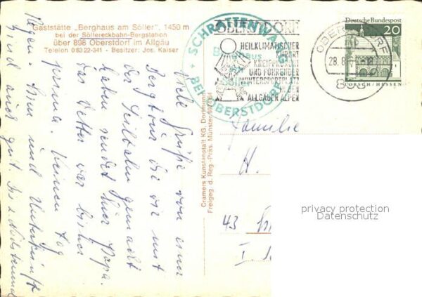 Oberstdorf Gaststätte Berghaus am Söller – Bild 2