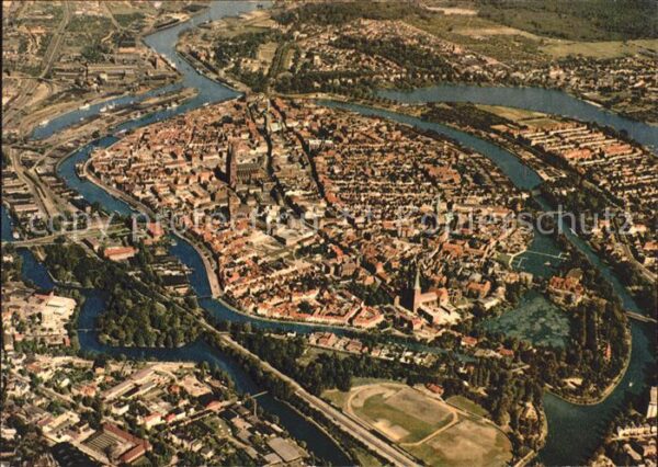 Luebeck Fliegeraufnahme