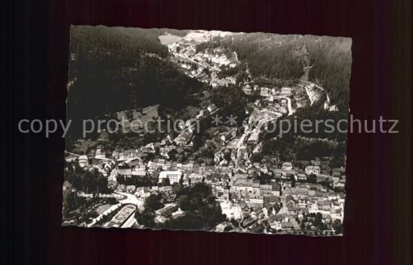 Triberg Schwarzwald Fliegeraufnahme