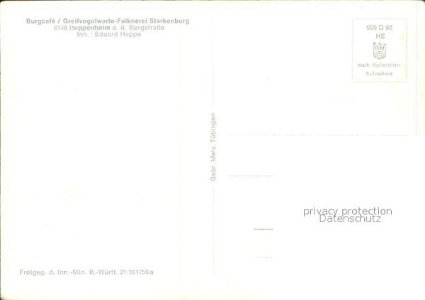 Heppenheim Bergstrasse Greifvogelwarte Falknerei Starkenburg F – Bild 2