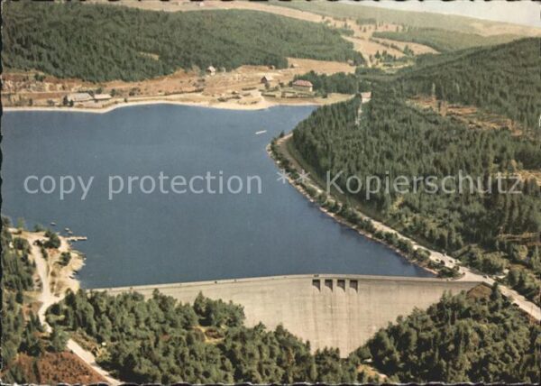 Schluchsee Staumauer Fliegeraufnahme