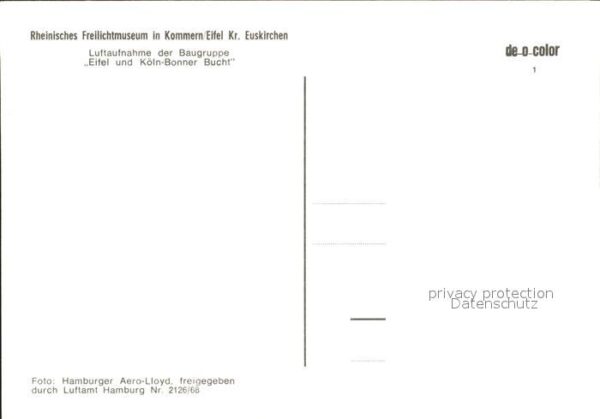 Kommern Mechernich Rheinisches Freilichtmuseum Fliegeraufn – Bild 2