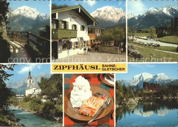 Ramsau Berchtesgaden Berggasthof Pension Zipfhäusl Teilansic