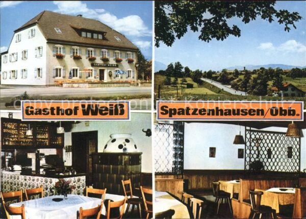 Spatzenhausen Gasthof Weiss Gasträume Panorama