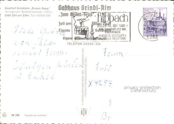 Zell Ziller Tirol Gasthof Grindalm Enzian Sepp – Bild 2