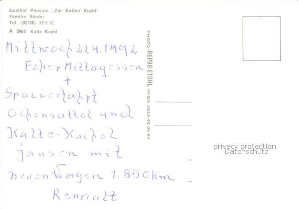 Kleinzell Muehlkreis Gasthof Pension Zur kalten Kuchl Gasträ – Bild 2