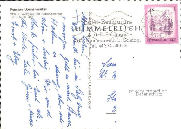 St Wolfgang Wolfgangsee Pension Sonnenwinkel – Bild 2