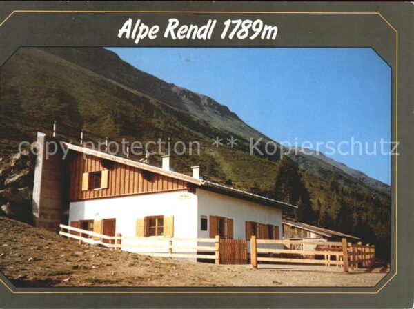 St Anton Arlberg Alpe Rendl