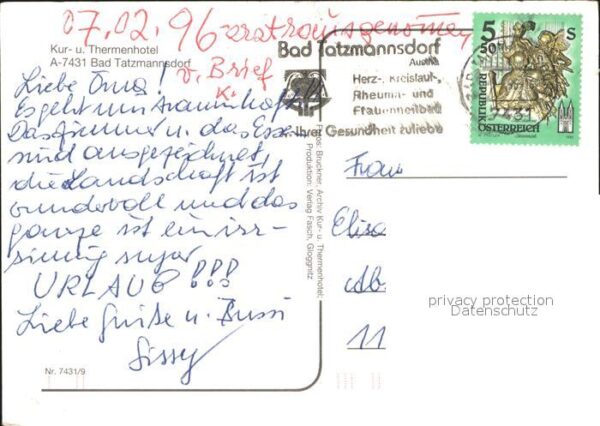 Bad Tatzmannsdorf Burgenland Kur und Thermenhotel  Teilansichten – Bild 2
