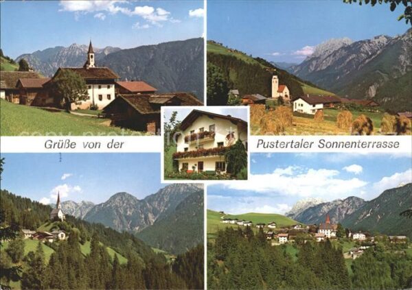 Pustertaler Hoehenstrasse Burg Vergein Ried St Justina Anraas Bau