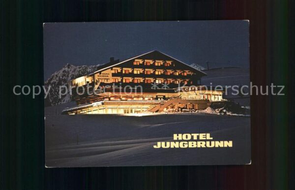 Tannheim Tirol Hotel Jungbrunn Nachtaufnahme