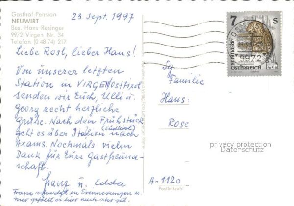 Virgen Gasthof Pension Neuwirt – Bild 2
