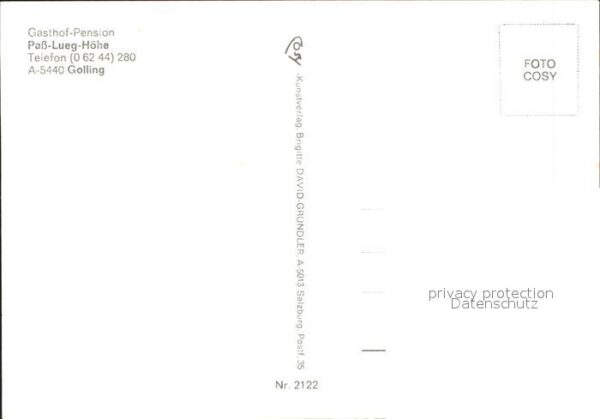 Golling Salzach Gasthof Pension Pass Lueg Höhe – Bild 2