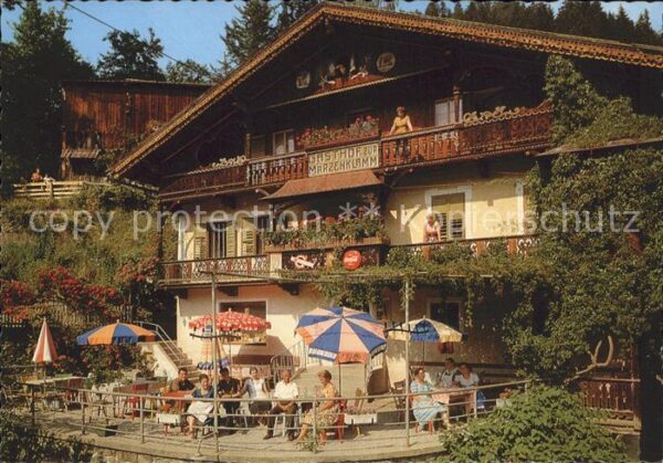 Zillertal Tirol Gasthof Pension Merzenklamm Terrasse