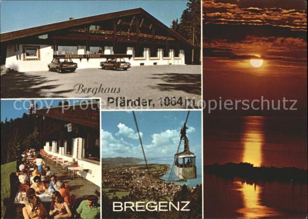 Bregenz Vorarlberg Berghaus Pfänder Terrasse Bodensee