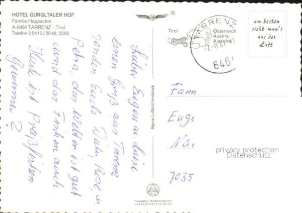 Tarrenz Fliegeraufnahme Hotel Gurgltaler Hof – Bild 2