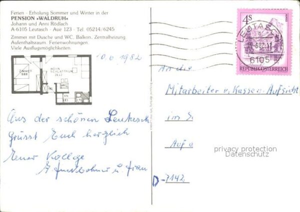 Leutasch Pension Waldruh Gastraum Zimmer Langlau – Bild 2