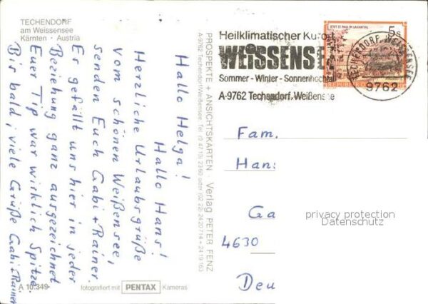 Techendorf Weissensee Fliegeraufnahme – Bild 2