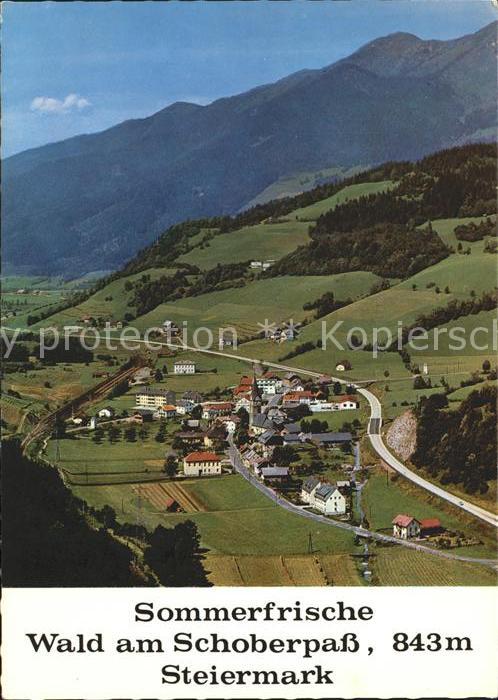 Wald Schoberpass Fliegeraufnahme