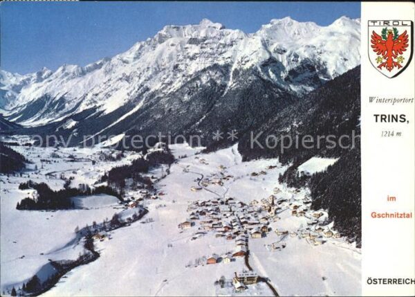 Trins Innsbruck im Gschnitztal Fliegeraufnahme