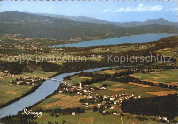 Rosegg mit Wörthersee Fliegeraufnahme