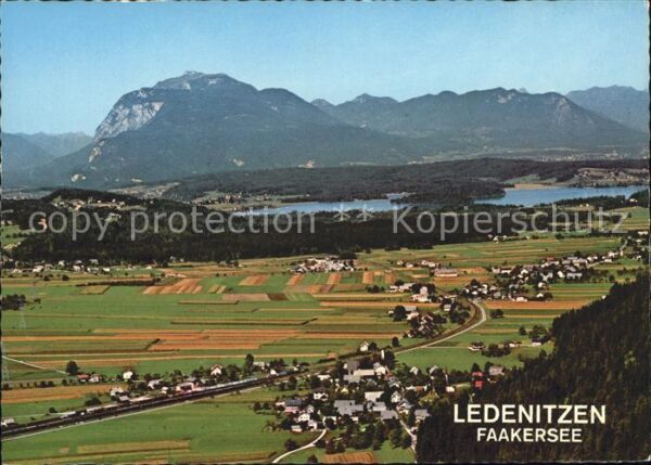 Faakersee mit Ledenitzen und VillacherAlpe Fliege