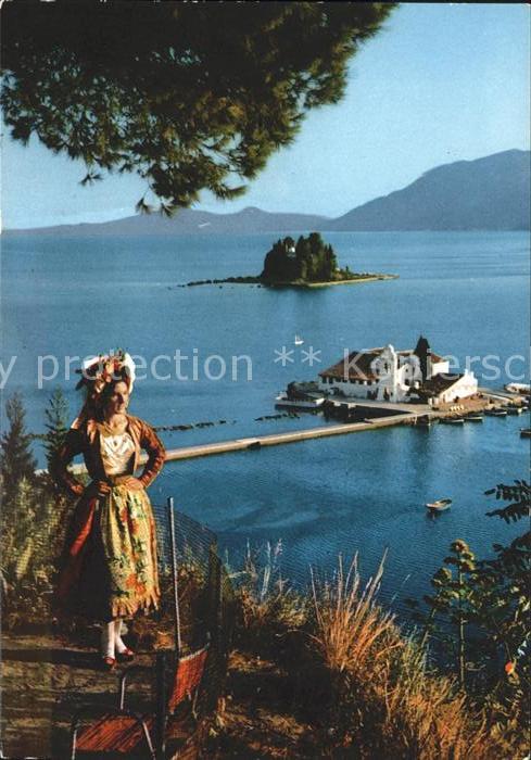 Korfu Corfu Pontikonissi Mäuseinsel Trachten