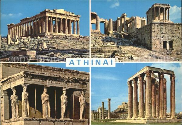 Athenes Athen Parthenon Proplylae Caryatides Zeustemp