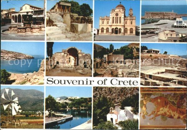 Crete Kreta Teilansichten antike Stätten Tempel Pal