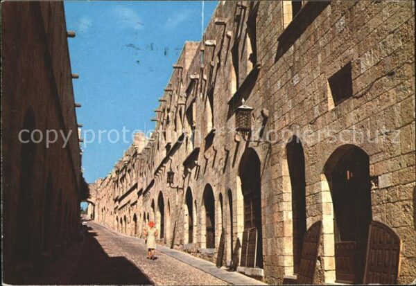 Rhodos Rhodes Aegaeis Rue des Chevaliers Rittergasse