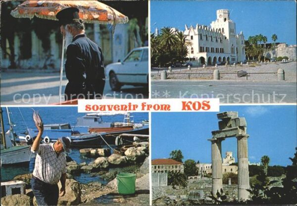 Kos Cos Inselbewohner Fischer Gebäude Tempel Ru