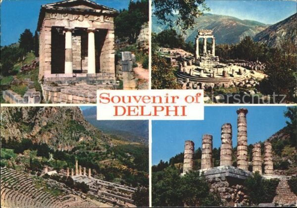 Delphi Delfi Tempel Antike