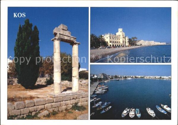 Kos Cos Tempel Ruine Antike Hafen