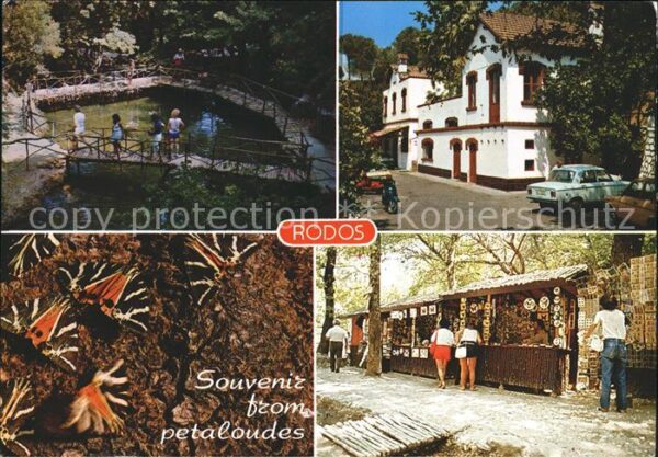 Rhodos Rhodes Aegaeis Petaloudes Tal der Schmetterlinge Souve
