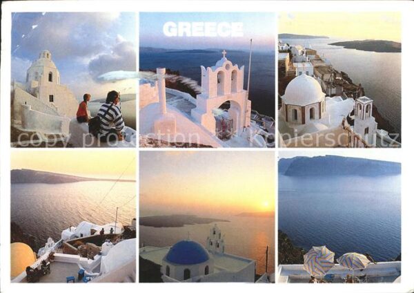 Griechenland Greece Griechische Inseln Panorama Sonnenunter