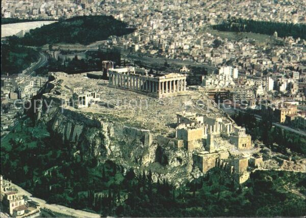 Athenes Athen Akropolis Tempel Antike Fliegeraufnahme