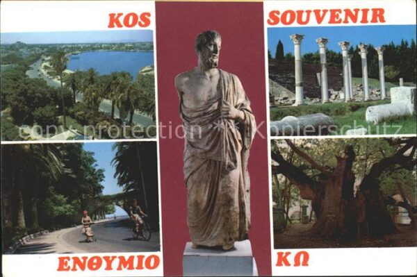 Kos Cos Panorama Tempel Ruine Antike Alter Baum