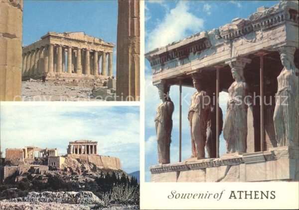 Athenes Athen Akropolis Parthenon Caryatiden Tempel A
