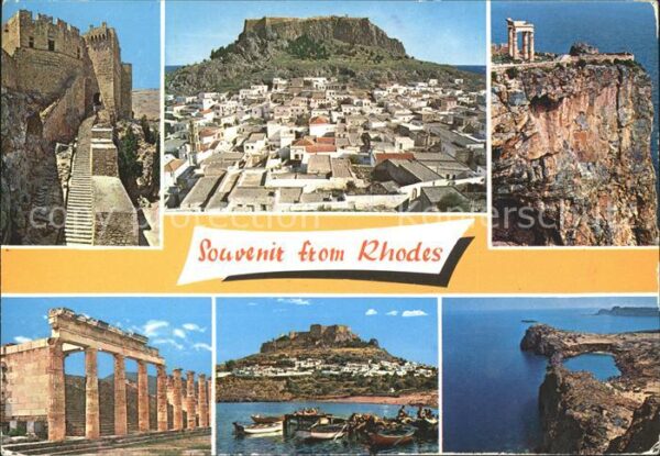 Rhodes Rhodos Greece Festung Tempel Ruine Antike Panorama Kü