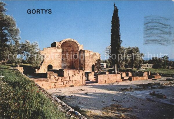 Gortys Crete Antike Stätte Ruinen
