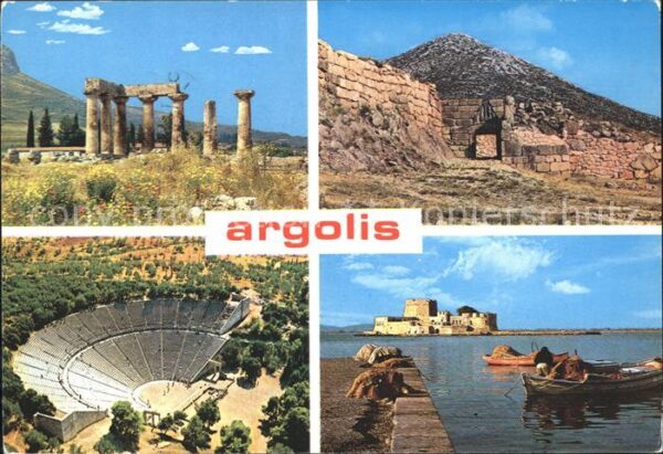 Argolis Tempel Ruine Antike Amphitheater Festun