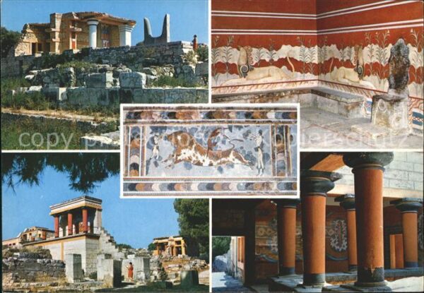 Cnossos Kreta Tempel Ruinen Antike Stätte
