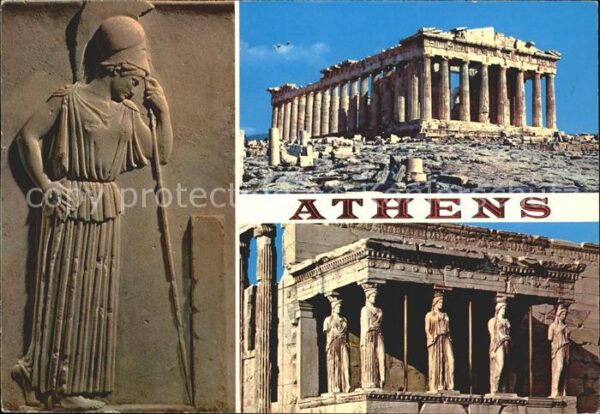 Athenes Athen Akropolis Trauernde Parthenon Caryatide